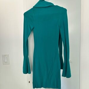 Lovers + Friends Teal Long Sleeve Dress